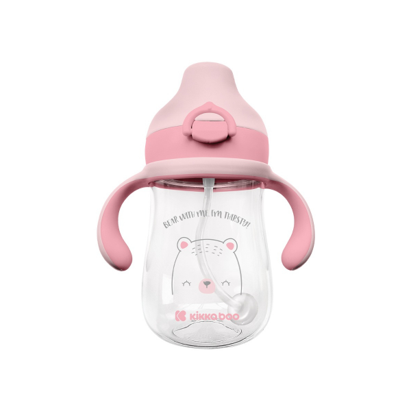 Tasse à bec 300 ml Ours Rose- Kikkaboo