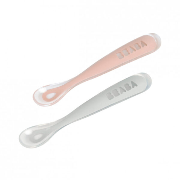 Lot de 2 cuillère silicone 1ere age