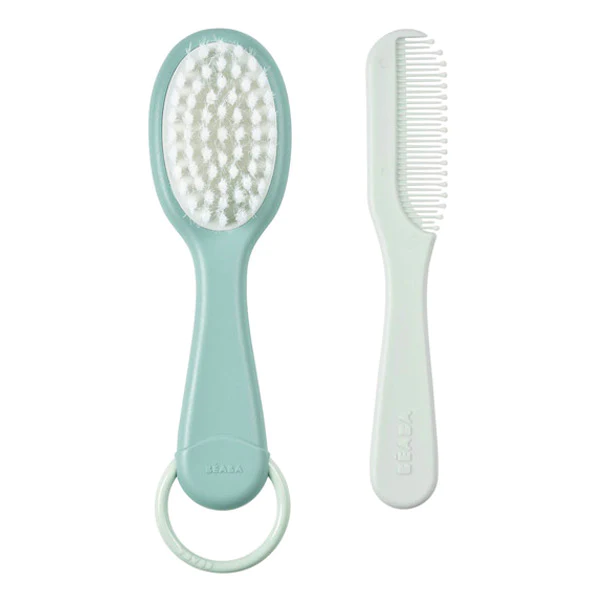 Peigne et brosse green blue
