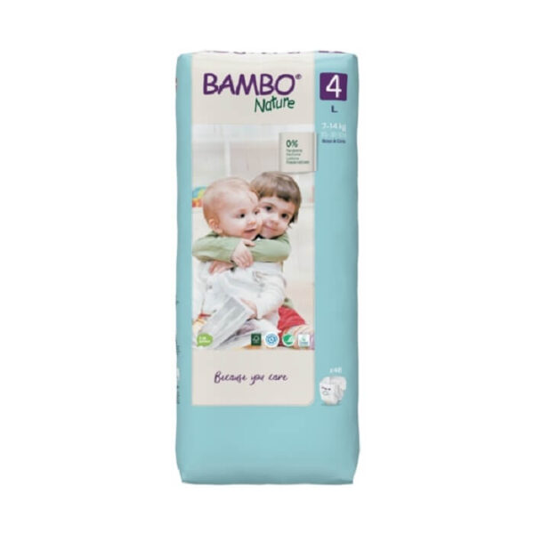 Couches écologiques 7-14kg Taille 4 / 48u - Bambo Nature