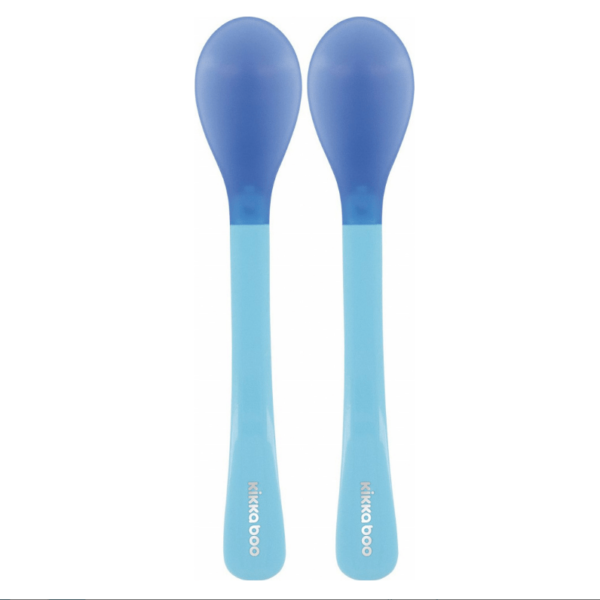 Cuillères à détection de chaleur 2pcs Bleu
