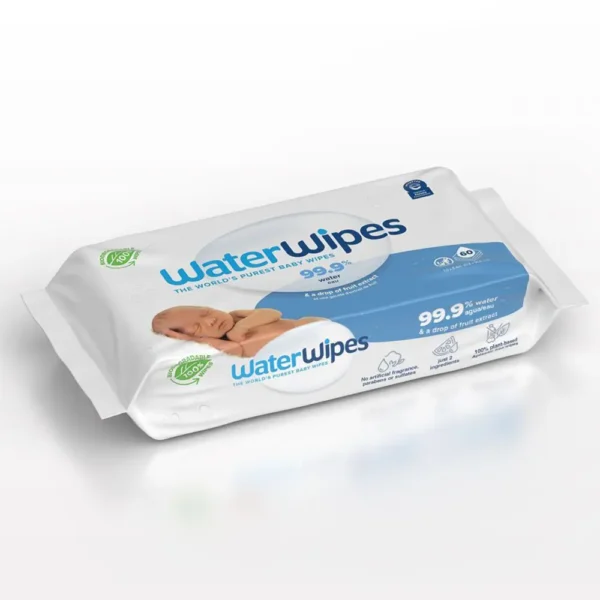 Lingettes biodégradables Waterwipes 60 pcs