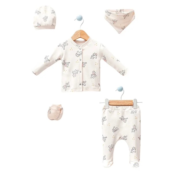 Pack naissance  licornes 5 pcs coton bio - Bybubbles