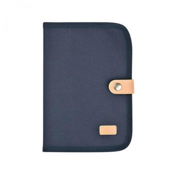 Protège carnet de santé bleu marine