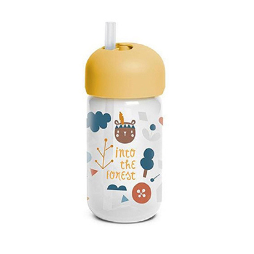 Tasse à paille Jaune 340ml 18+m – Suavinex