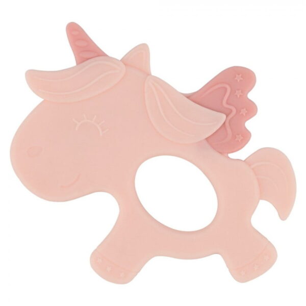 Anneau de dentition Licorne Rose