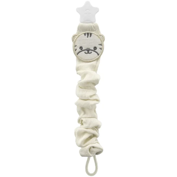 Attache tétine Tigre Blanc - Babyjem