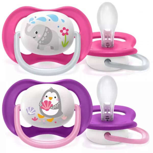 Lot 2 Sucettes ultra air Elephant 0-6 Mois