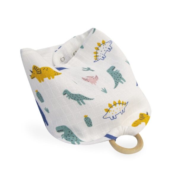 Bavoir Bandana Anneau de dentition - Dinosaure