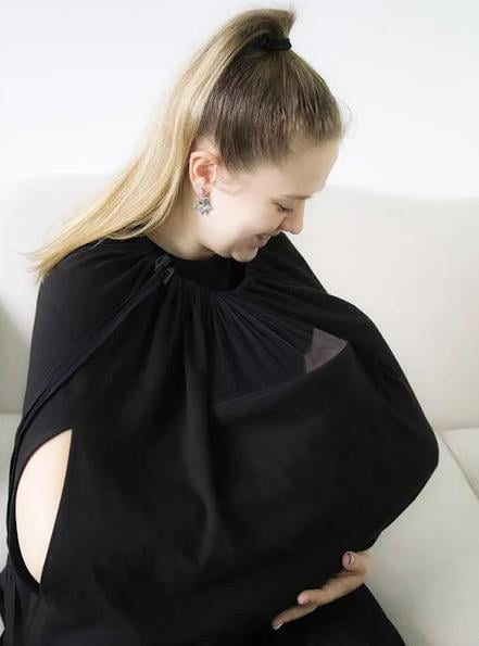 Tablier d'allaitement Noir - Babyjem