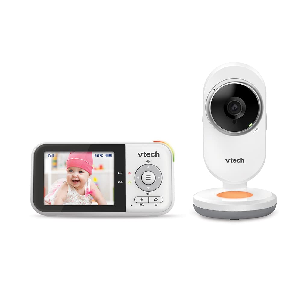 Babyphone Audio Vidéo Clear Plus - Veilleuse et berceuse - Écran 2.8'' - Vtech