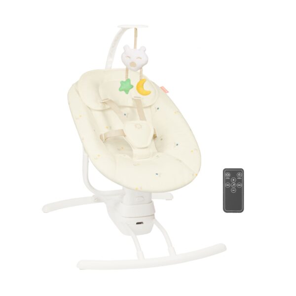 Balancelle Badabulle Électrique Bébé Latérale Beige