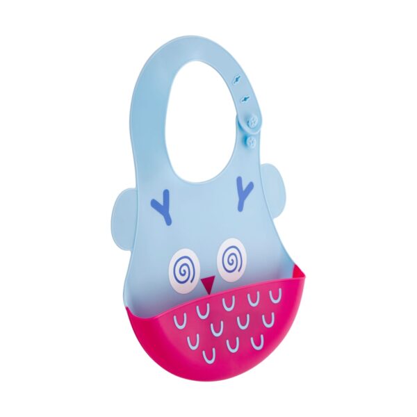 Bavoir En Silicone Bébé - Bleu
