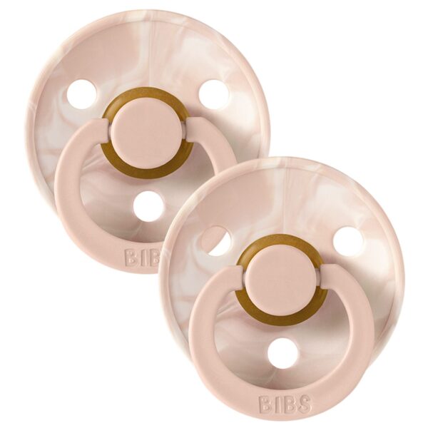 Bibs Lot de 2 Sucettes  Blush Ivory / Tie Dye 6 -18 mois