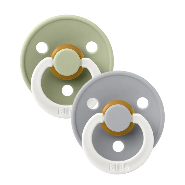 Bibs Lot de 2 Sucettes Sage/Cloud Glow 6 -18 mois