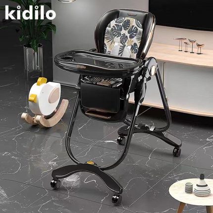 Chaise Haute Noir premuim - Kidilo