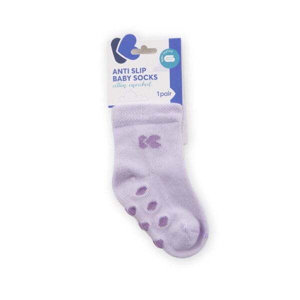 Chaussettes bébé anti-slip 6-12m Purple