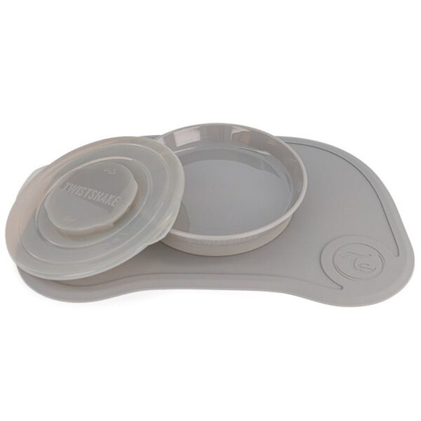 Mini Click-mat & Plat Twistshake - Gris