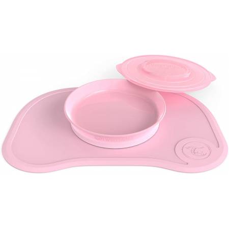 Mini Click-mat & Plat Twistshake - Rose