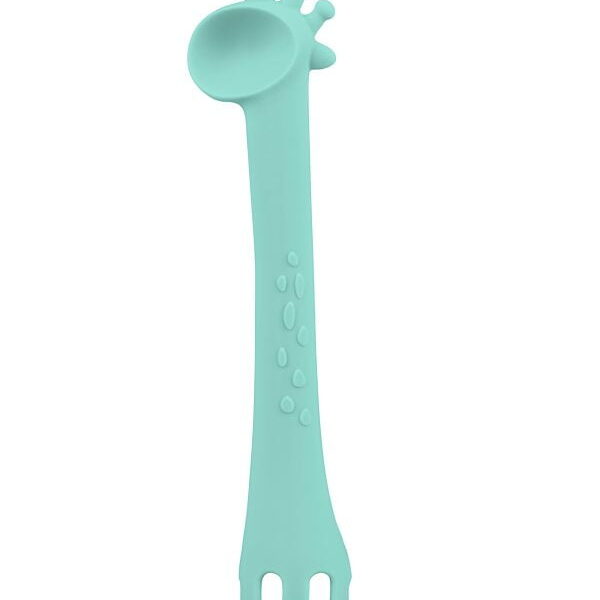 Cuillère en silicone Girafe Mint