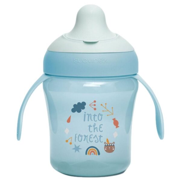Tasse d'apprentissage avec anses Forest Bleu – Suavinex