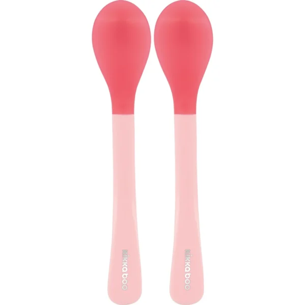 Cuillères à détection de chaleur 2pcs Rose