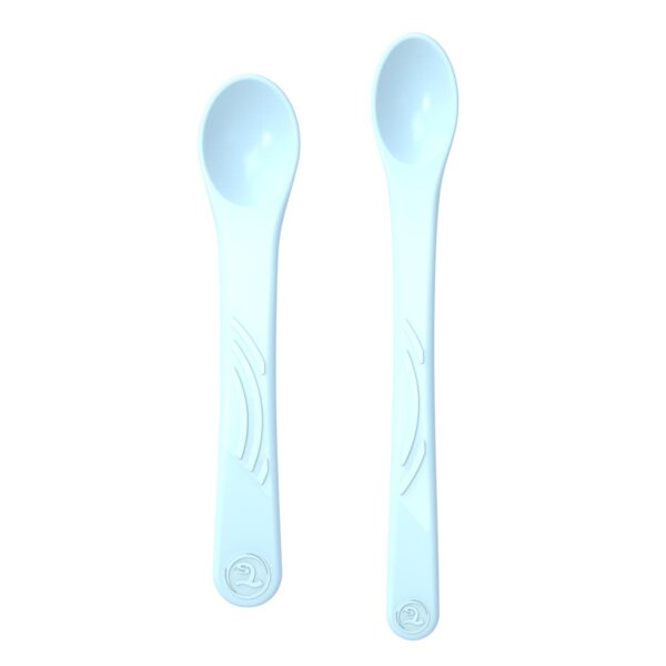 Lot de 2 cuillères d'apprentissage  4m+ Bleu - Twistshake