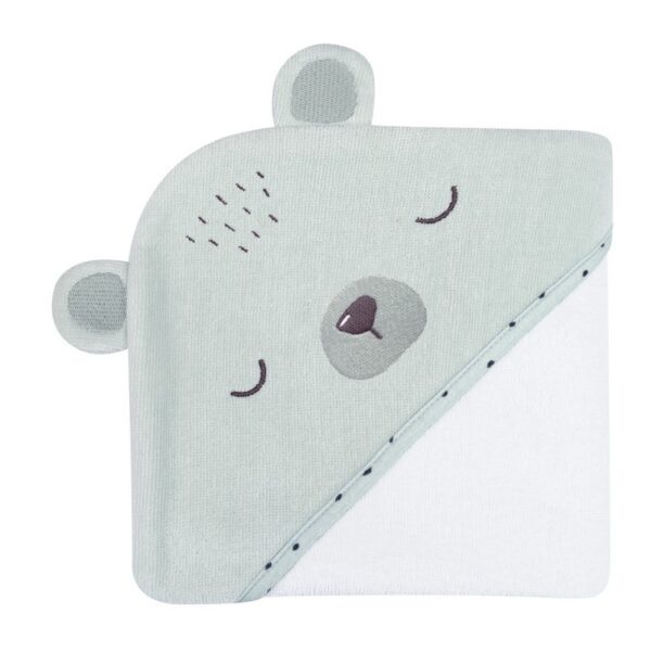 Cape de bain à Capuche 90/90 cm Ours Vert