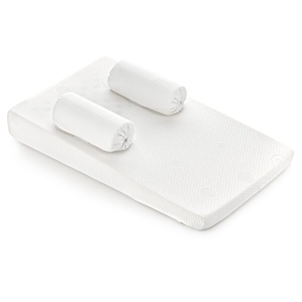 Oreiller anti-reflux écologique avec câle bébé Blanc