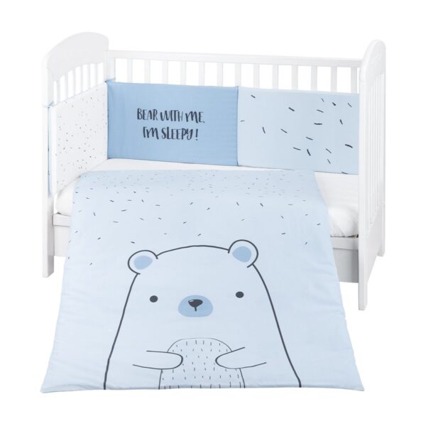 Parure de lit 2pcs 70/140 Bear Bleu