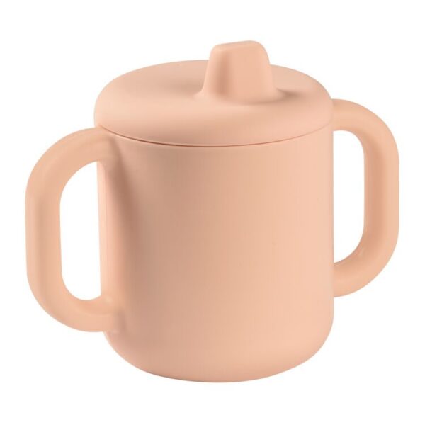 Tasse d'apprentissage silicone rose