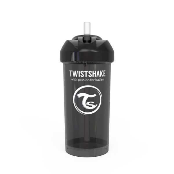 Gourde à paille 360 ml 6m+ Noir - Twistshake