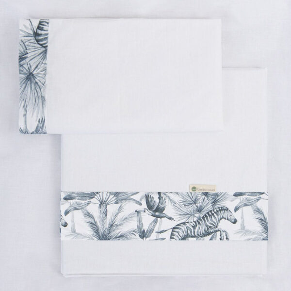 Ensemble 3 pièces 60*120 Zebra Blanco - Bimbidreams