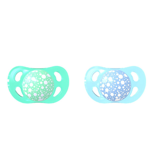 Lot de 2 sucettes 0-6 mois Vert/Bleu- Twistshake