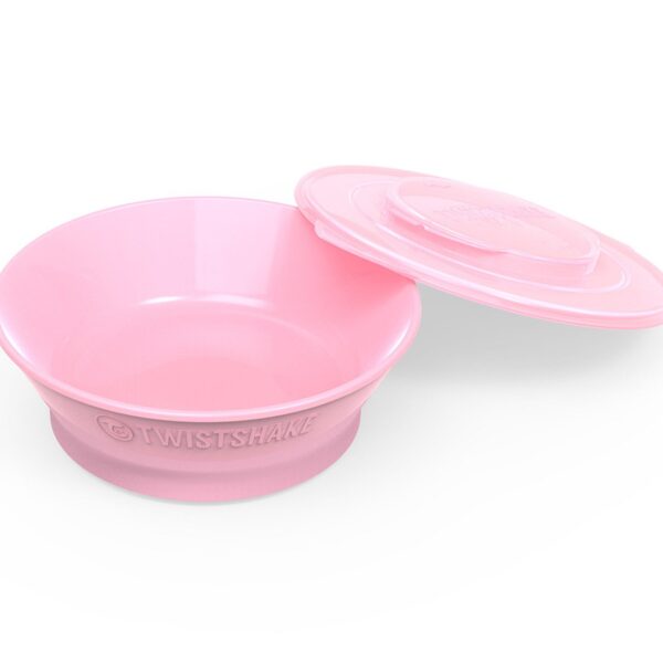 Bol + Couvercle 6m+ Twistshake - Rose