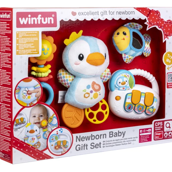 Coffret cadeau multicolore pour nouveau-né Winfun