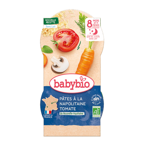 Bol bonne nuit pâtes napolitaines 2*200G Dès 8mois – BabyBio