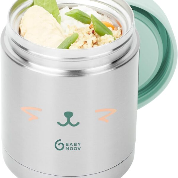Thermos inox eat's isy boite isotherme chaud froid 350ml - babymoov