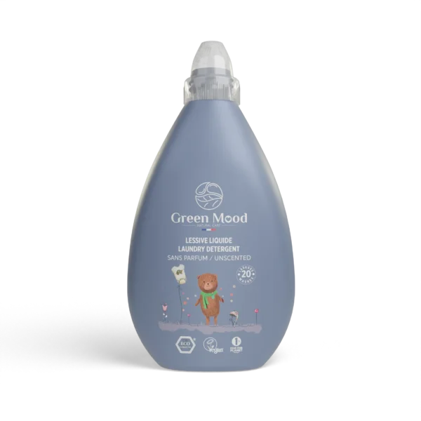 Green Mood Organics Lessive liquide pour bébé sans parfum