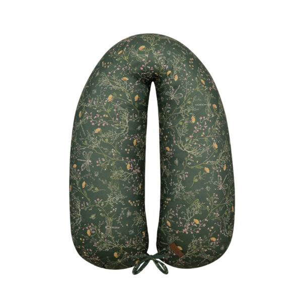 Coussin de grossesse et d'allaitement secret garden green - Kikkaboo