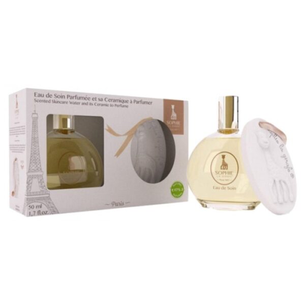 Coffret eau de soin parfumée et sa céramique à parfumer Sophie la Girafe - 50ml