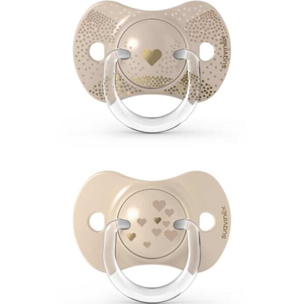 Sucette Suavinex Silicone Bleu 6 -18mois et plus Premium Gold - Suavinex