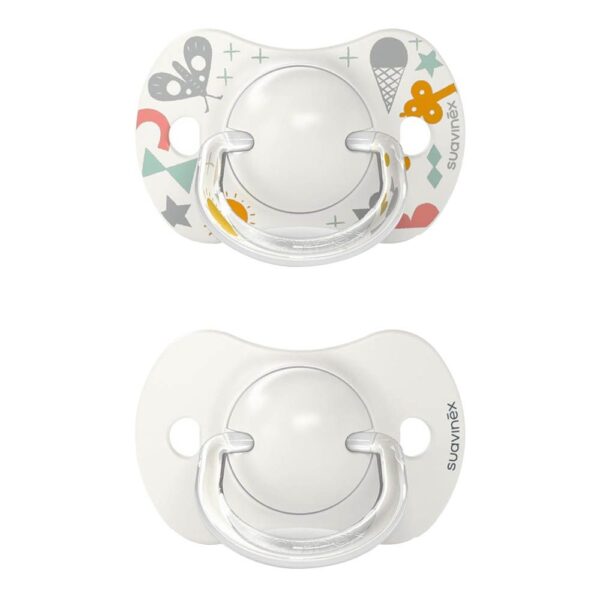Sucette Suavinex Silicone Bleu 0 -6 mois et plus Walk gris - Suavinex