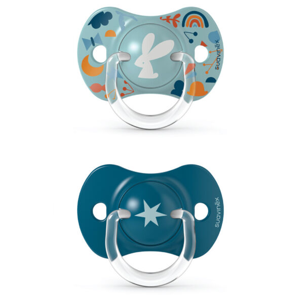 Sucette Suavinex Silicone Bleu 6-18 mois et plus Forest - Suavinex