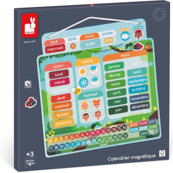 Calendrier Magnétique Version Française- Janod
