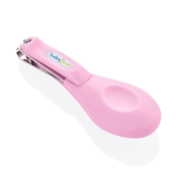 Ciseaux à ongles pour bébé rose -  Babyjem