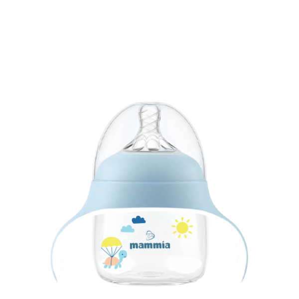 biberon évolutif 2en1 à Poignée Ergonomique 150 ml Bleu -  Mammia