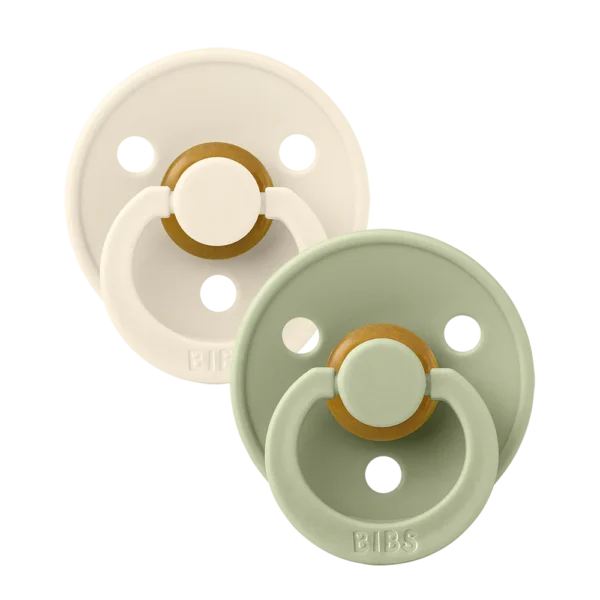 Bibs Lot de 2 Sucettes Ivory / Blush  0 -6 mois