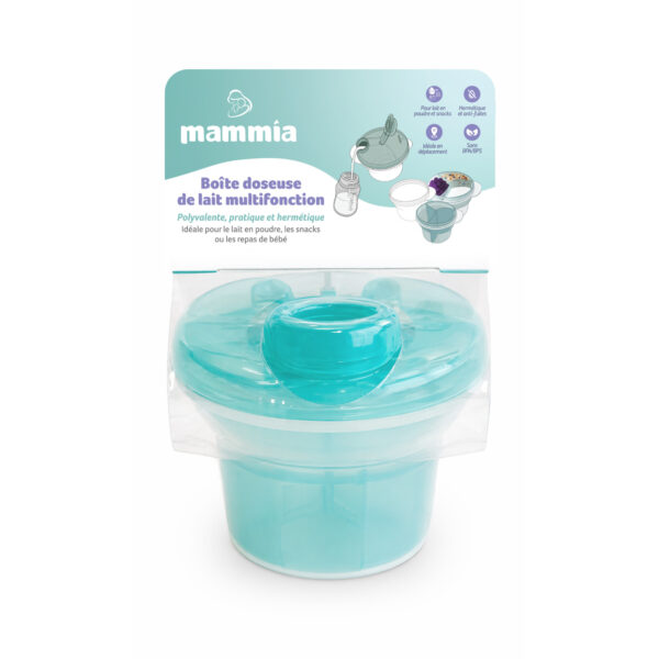 Boite doseuse de lait multifonction bleu -  Mammia