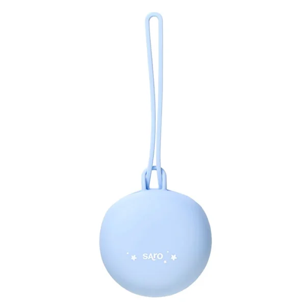 Boite de sucette en silicone bleu - Saro